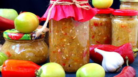 аджика из зеленых помидоров