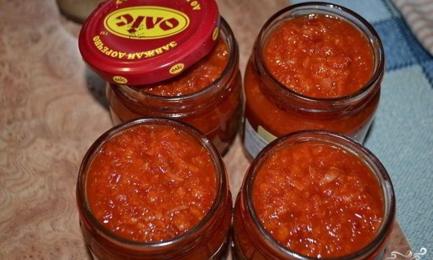 Рецепт аджика острая с яблоками