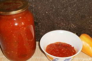 Аджика с чесноком