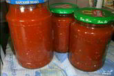 Аджика с хреном и помидорами