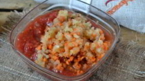 аджика с морковью и помидорами