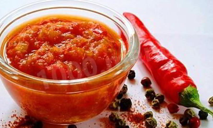 Рецепт ароматная аджика с яблоками