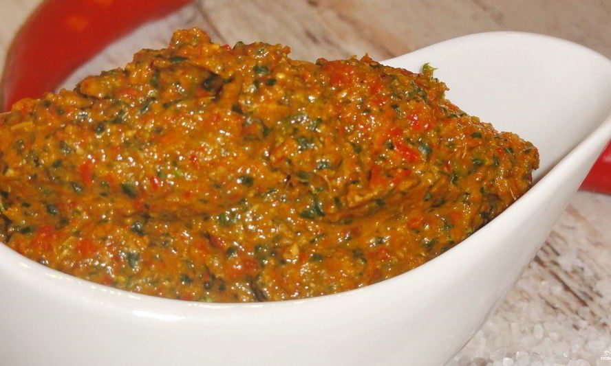 Рецепт грузинская аджика с орехами на зиму