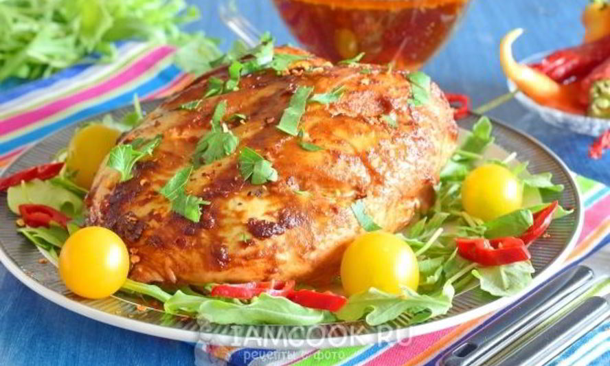Рецепт куриная грудка в аджике