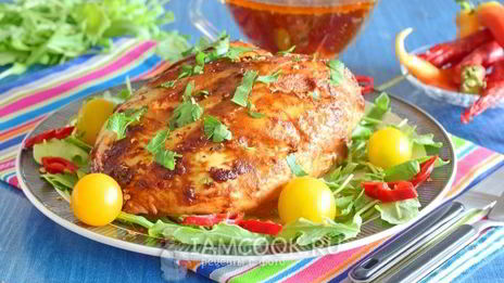 куриная грудка в аджике