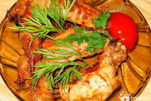 Куриные крылышки в аджике