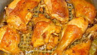 Курица с аджикой и майонезом