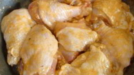 курица с аджикой и майонезом