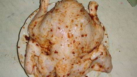 курица в аджике с овощами