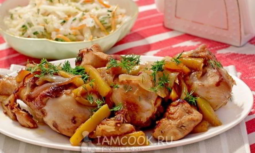 Рецепт курица в маринаде из аджики