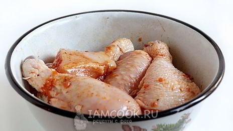 курица в маринаде из аджики