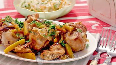 курица в маринаде из аджики