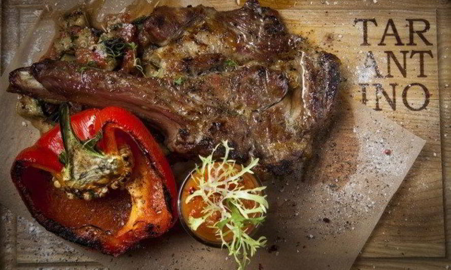 Рецепт седьмое ребро молочного теленка с печеными овощами и домашней аджикой