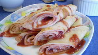 Блинчики с джемом