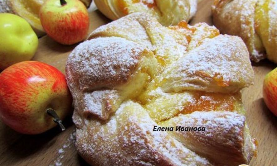 Рецепт булочки с абрикосовым джемом