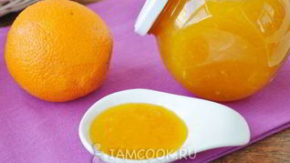 Быстрый апельсиновый джем на квиттине