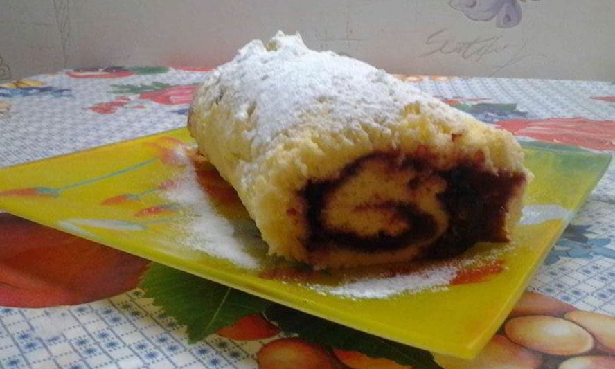 Рецепт быстрый рулет с джемом