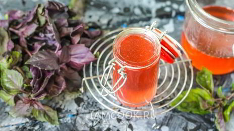 джем из красного базилика