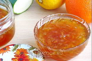 Джем из лимона, апельсина и цуккини