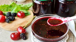 Джем из вишни и шелковицы