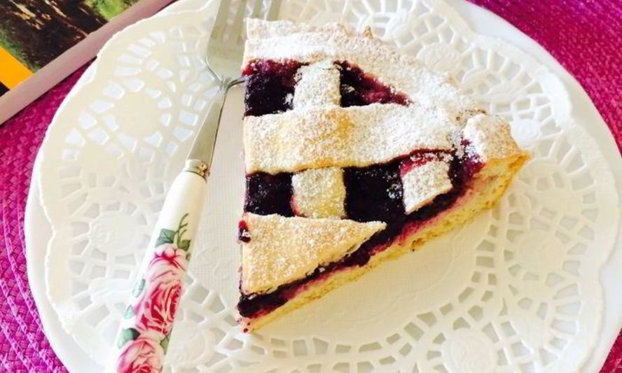 Рецепт кростата с творогом и джемом