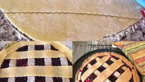 кростата с творогом и джемом