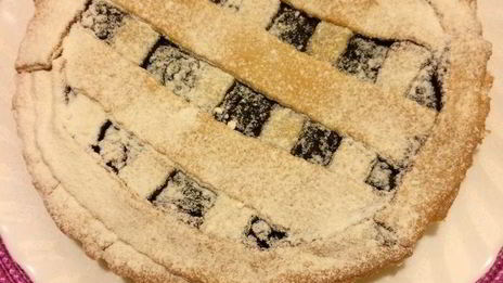 кростата с творогом и джемом