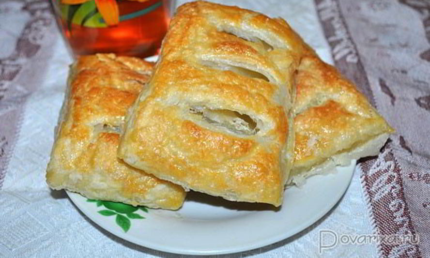 Рецепт полоски с джемом из слоеного теста
