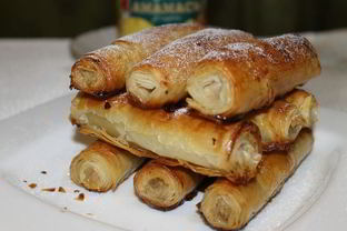 Трубочки с ананасовым джемом