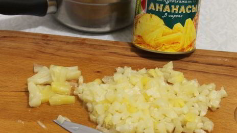 трубочки с ананасовым джемом