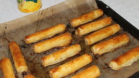 трубочки с ананасовым джемом