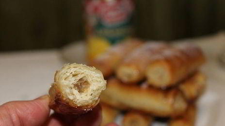 трубочки с ананасовым джемом