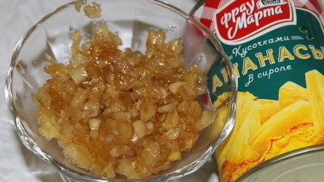 трубочки с ананасовым джемом