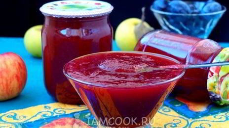яблочно-сливовый джем на зиму