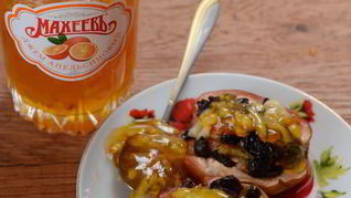 Запеченные яблоки с апельсиновым джемом