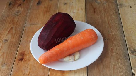 капуста на зиму со свеклой и морковью