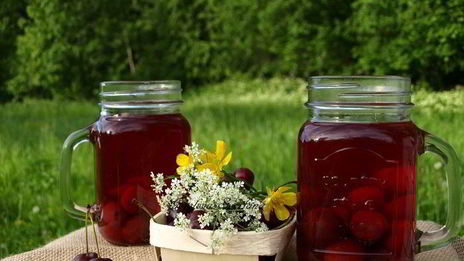 черешнево-вишневый компот