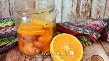 компот из абрикосов с лимоном и апельсином на зиму