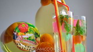 Компот из абрикосов с лимоном на зиму