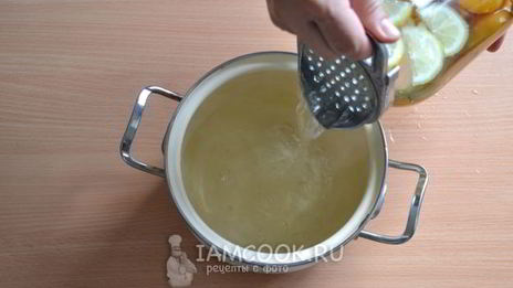 компот из абрикосов с лимоном на зиму