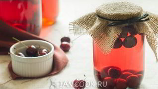 Компот из черешни без стерилизации на зиму