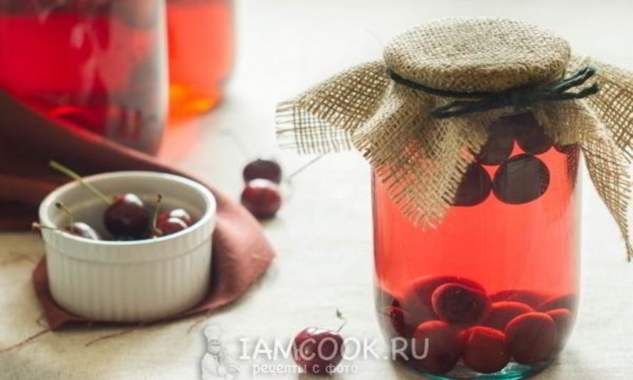Рецепт компот из черешни без стерилизации на зиму