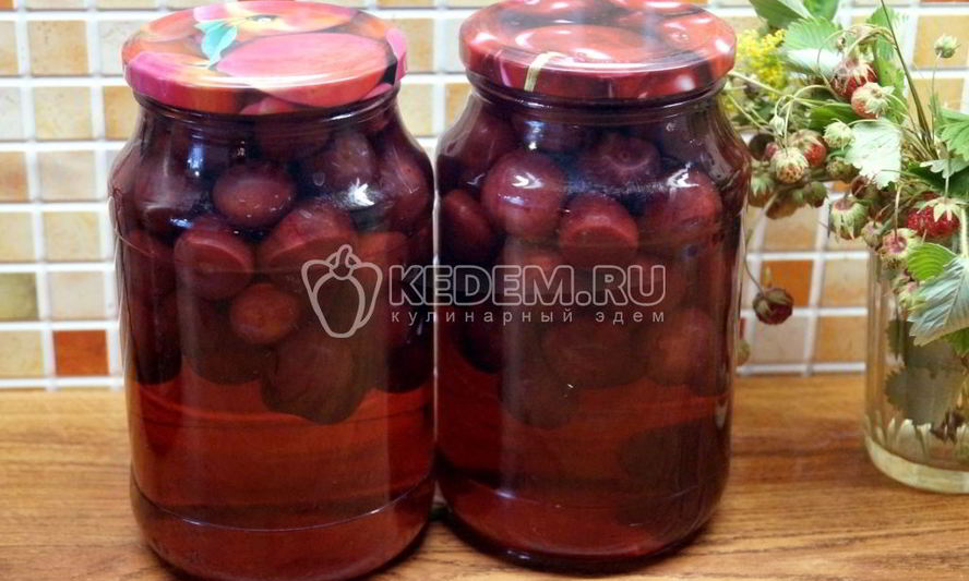 Рецепт компот из черешни на зиму