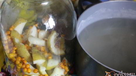 компот из груш и облепихи на зиму