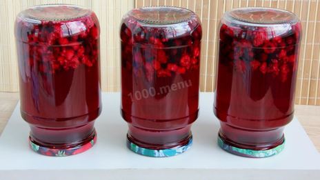 компот из ирги и малины на зиму