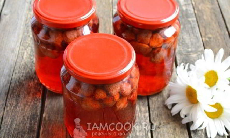 Рецепт компот из клубники на зиму без стерилизации