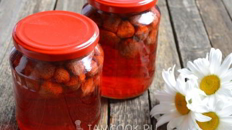 компот из клубники на зиму без стерилизации