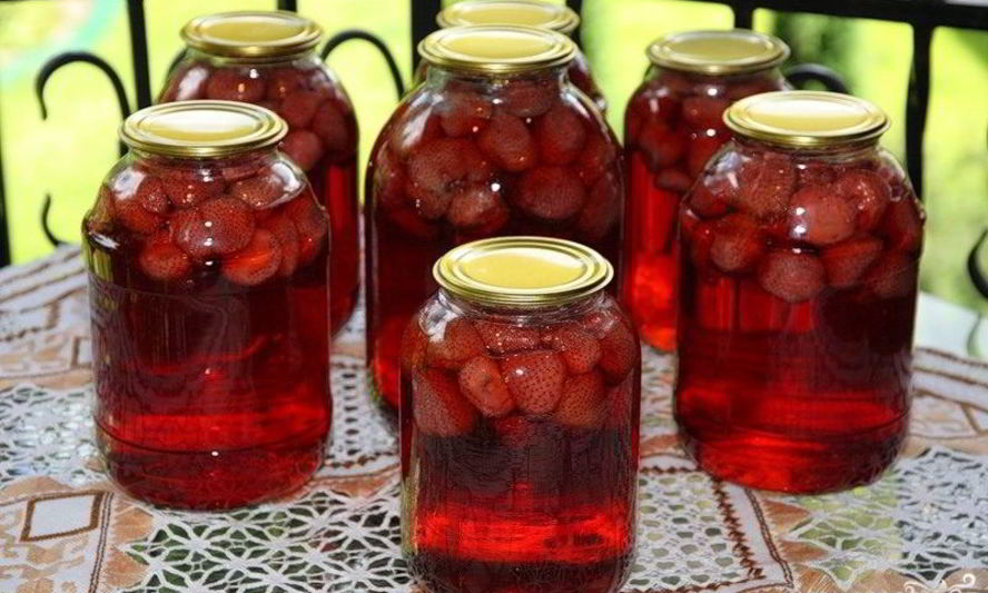 Рецепт компот из клубники