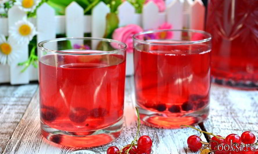 Рецепт компот из красной и черной смородины