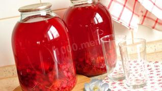 Компот из красной смородины с апельсином на зиму